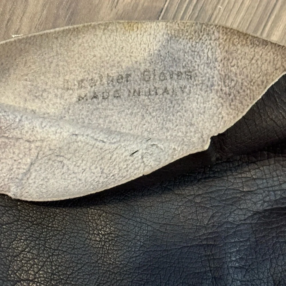 Antique Leather Soft Genuine Black Long Opera Evening Petite Chic Gloves Italy 7 - Picture 7 of 15